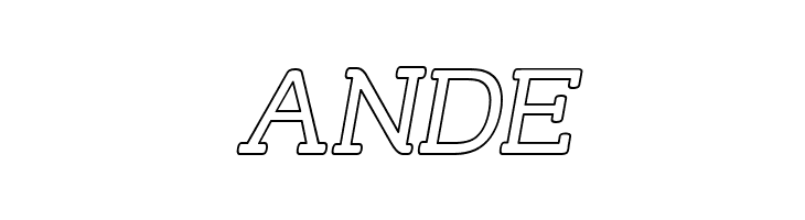 Street Slab - Outline Italic  Free Fonts Download