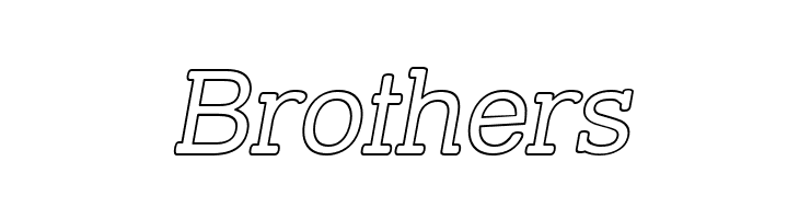 Street Slab - Outline Italic  Free Fonts Download