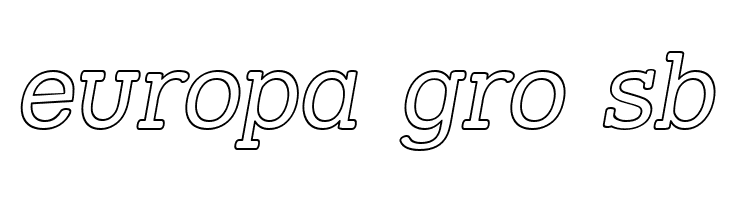 Street Slab - Outline Italic  Free Fonts Download