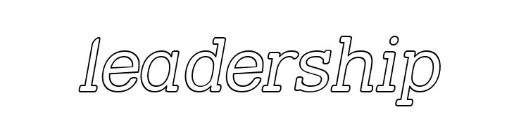 Street Slab - Outline Italic  Free Fonts Download