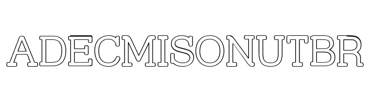 Street Slab - Outline  Free Fonts Download