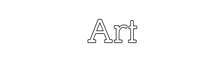 Street Slab - Outline  Free Fonts Download