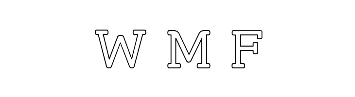 Street Slab - Outline  Free Fonts Download