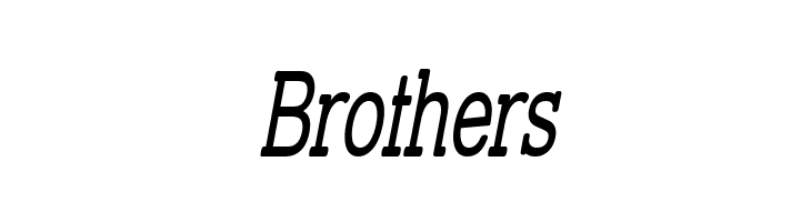 Street Slab - Super Narrow Italic  Free Fonts Download