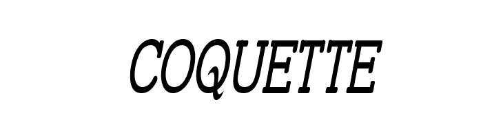 Street Slab - Super Narrow Italic  Free Fonts Download