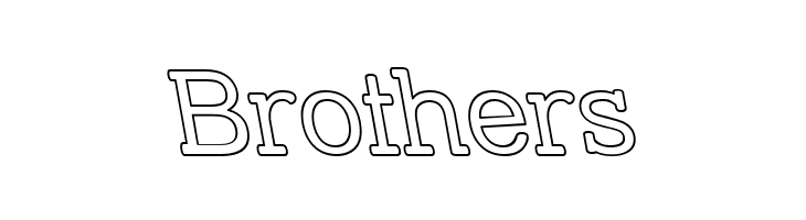 Street Slab - Outline Rev  Free Fonts Download