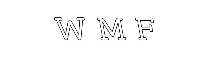 Street Slab - Outline Rev  Free Fonts Download