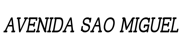Street Slab Upper - Narrow Italic  Free Fonts Download