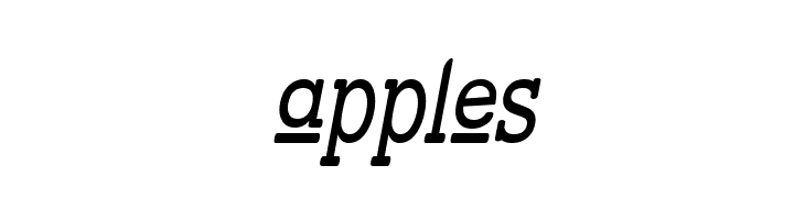 Street Slab Upper - Narrow Italic  Free Fonts Download