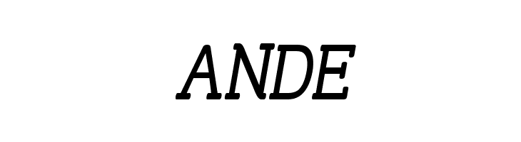 Street Slab - Narrow Italic  Free Fonts Download