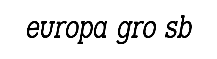 Street Slab - Narrow Italic  Free Fonts Download