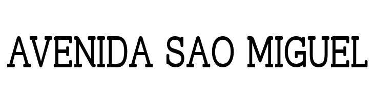 Street Slab Upper - Narrow  Free Fonts Download