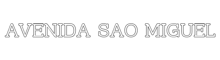 Street Slab Upper - Outline  Free Fonts Download