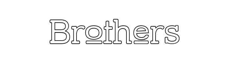 Street Slab Upper - Outline  Free Fonts Download