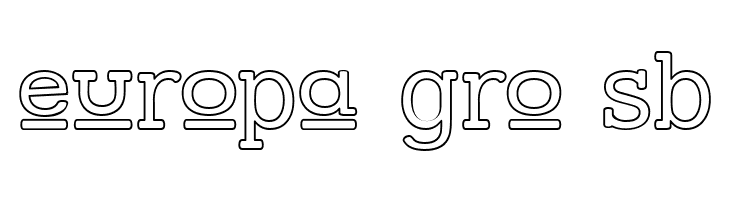 Street Slab Upper - Outline  Free Fonts Download