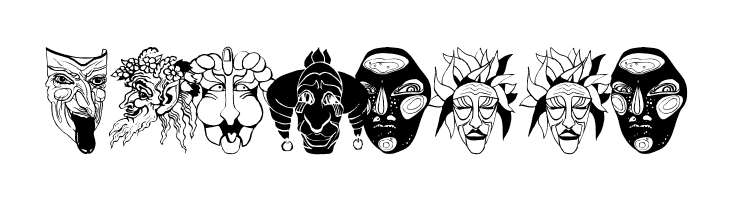 MaskenballTwo  Free Fonts Download