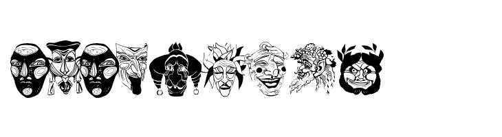 MaskenballTwo  Free Fonts Download