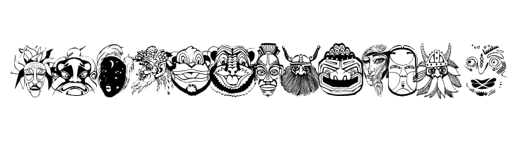 MaskenballTwo  Free Fonts Download