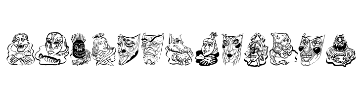 MaskenballOne  Free Fonts Download