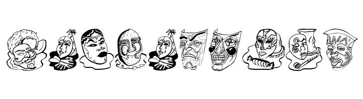 MaskenballOne  Free Fonts Download