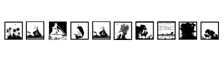 WaterFrontAndFriends  Free Fonts Download