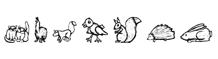 WoodcutAnimals  Free Fonts Download