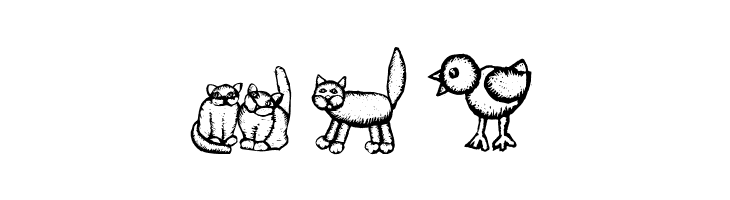 WoodcutAnimals  Free Fonts Download