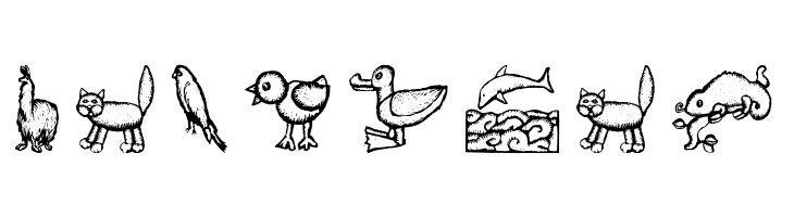 WoodcutAnimals  Free Fonts Download