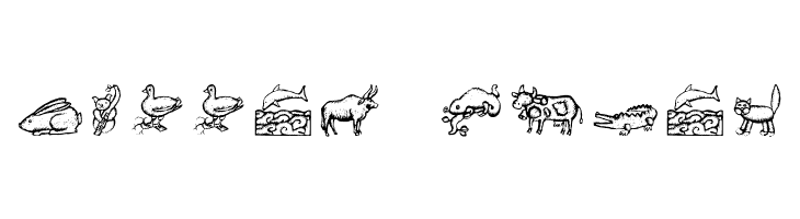 WoodcutAnimals  Free Fonts Download
