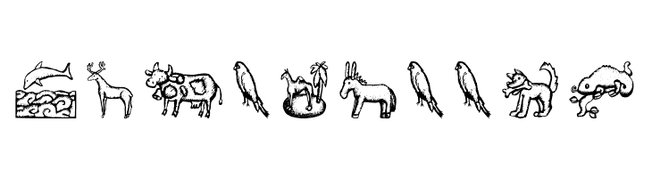 WoodcutAnimals  Free Fonts Download