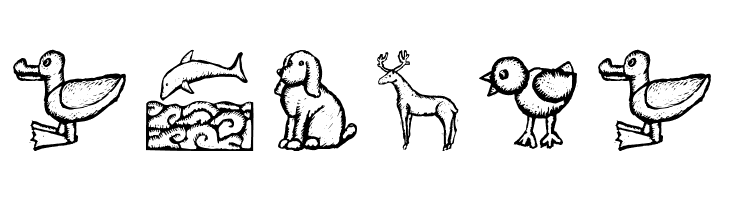 WoodcutAnimals  Free Fonts Download