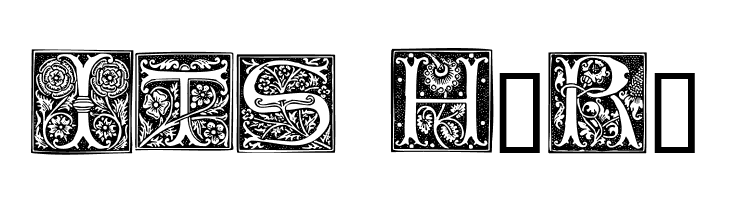 TypographerWoodcutInitialsTwo Reduced  Free Fonts Download