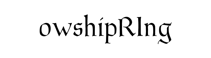 owshipRIng Goudy Thirty Light Font