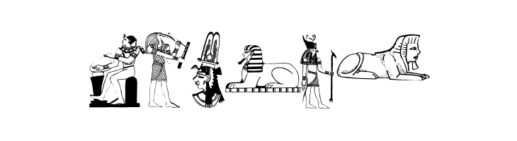 Egypticons  Free Fonts Download
