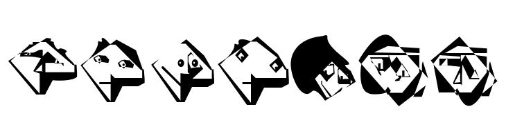 EdgedFaces  Free Fonts Download