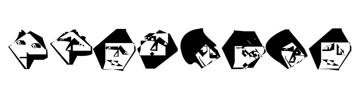 EdgedFaces  Free Fonts Download