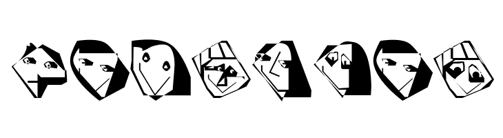 EdgedFaces  Free Fonts Download