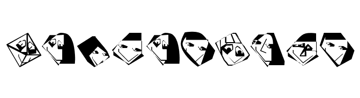 EdgedFaces  Free Fonts Download