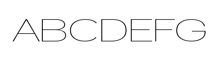 ABCDEFG Walkway Upper Expand Font