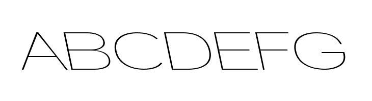 ABCDEFG Walkway Upper Expand RevOb Font