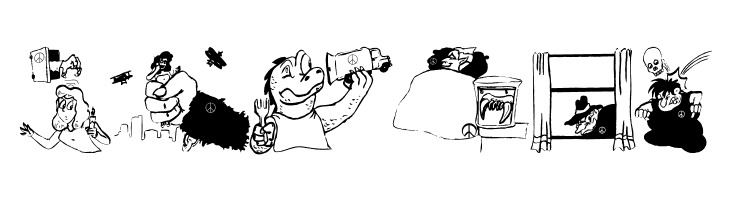 PeaceAndNightmares  Free Fonts Download