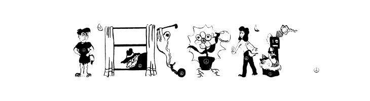 PeaceAndNightmares  Free Fonts Download