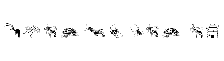 Insects07  Free Fonts Download