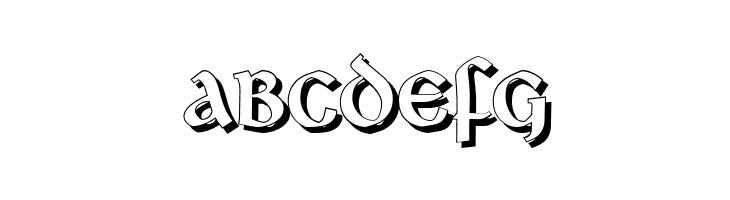 Deutsche Uncialis Shadow  Free Fonts Download