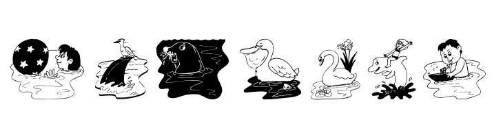 Swimming  Free Fonts Download