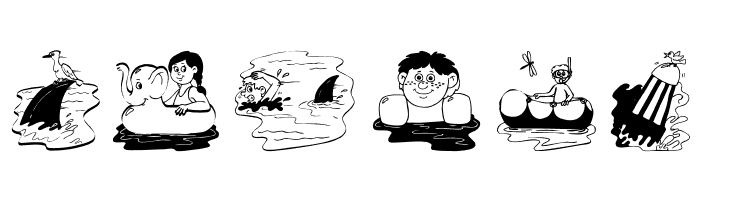 Swimming  Free Fonts Download