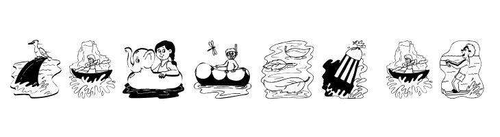 Swimming  Free Fonts Download