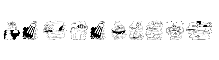 Swimming  Free Fonts Download