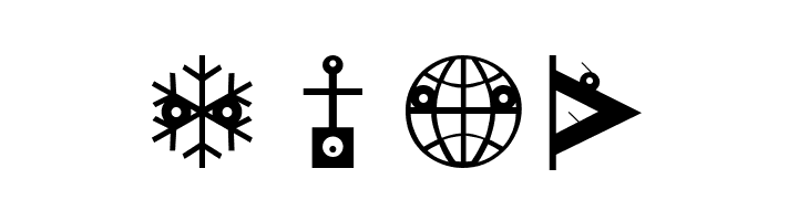 GeoEyesOne  Free Fonts Download