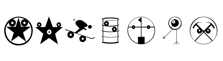 GeoEyesOne  Free Fonts Download